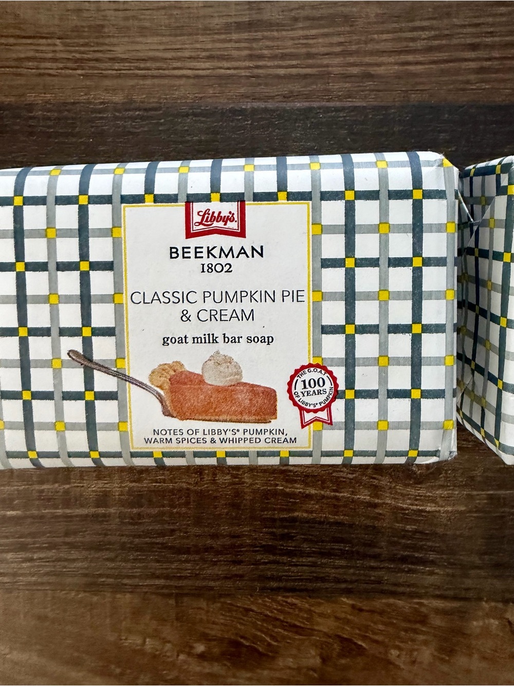 Beekman 1802 Classic Pumpkin Pie & Cream Goat Milk 9 oz. Bars, Set of 2 NEW! - Picture 2 of 4